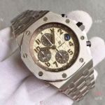 Swiss Audemars Piguet 3126 Fake Watch Milk Face Arabic markers